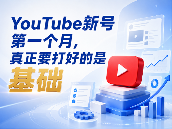 YouTube代运营新号第一个月,真正要打好的是基础