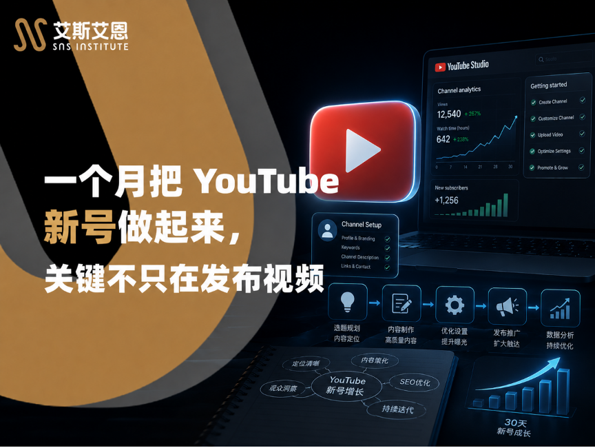 YouTube代运营一个月把新号做起来？关键不只在发视频
