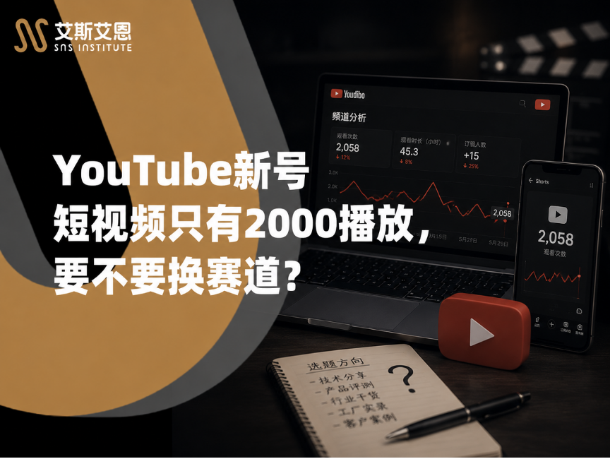 YouTube代运营新号短视频只有2000播放,要不要换赛道?