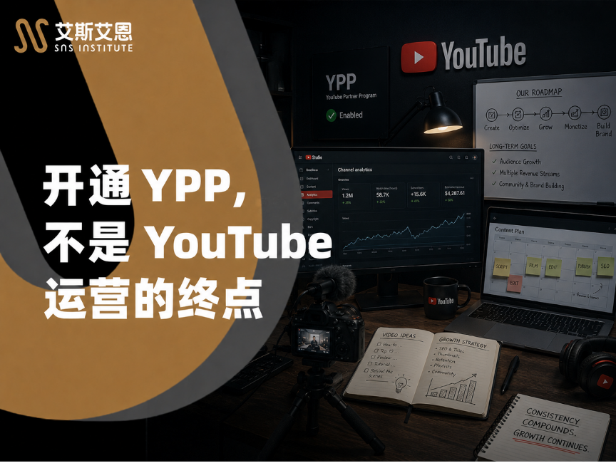 开通 YPP，不是 YouTube代运营的终点
