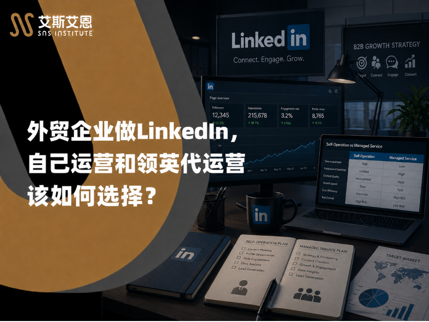 外贸企业做LinkedIn，自己运营和领英代运营该如何选择？