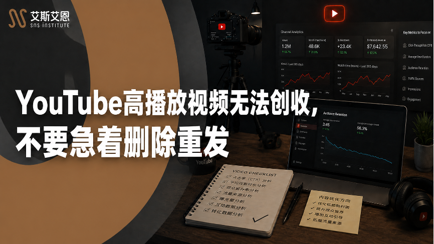 YouTube代运营发现视频有高播放,却没有收益,应该先检查什么?