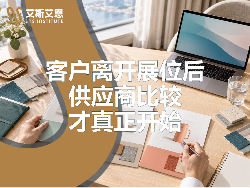 客户离开展位后,供应商比较才真正开始,领英代运营作用开始
